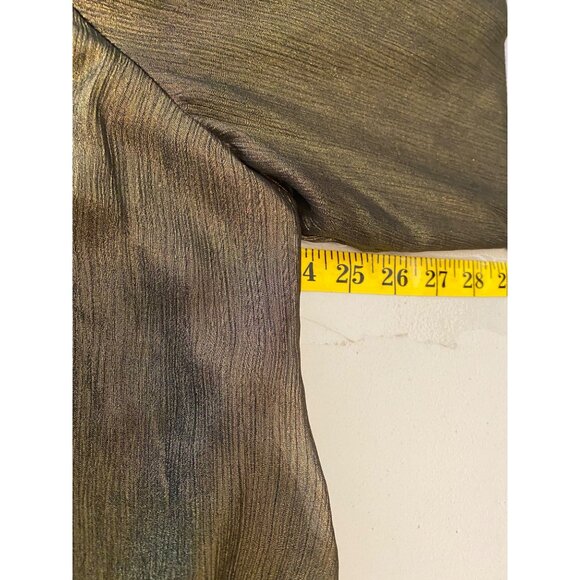 Metallic Gold APT.9 Womens Long Sleeve Blouse XL Layered Design - Picture 7 of 9
